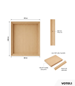 Vách ốp tường VOT01.1 160×240 – Vân gỗ nhạt