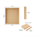 Vách ốp tường VOT01.1 160×240 – Vân gỗ nhạt