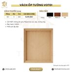 Vách ốp tường VOT01.1 160×240 – Vân gỗ nhạt - Ảnh 2