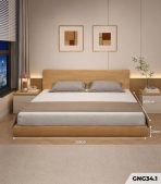 Giường ngủ GNG34.1 120×200 – Vân gỗ nhạt