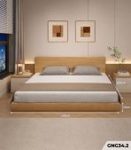 Giường ngủ GNG34.2 140×200 – Vân gỗ nhạt