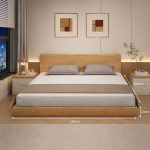 Giường ngủ GNG34.3 160×200 – Vân gỗ nhạt