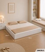 Giường ngủ GNG35.2 140×200 – Trắng