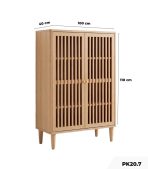 Tủ gỗ để giày nhỏ gọn PK20.7 - Vân gỗ nhạt