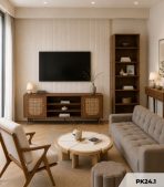 Nội thất phòng khách phong cách Japandi PK24.1