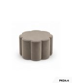 Ghế đôn Sofa hình bông hoa PK24.4 - Xám chì
