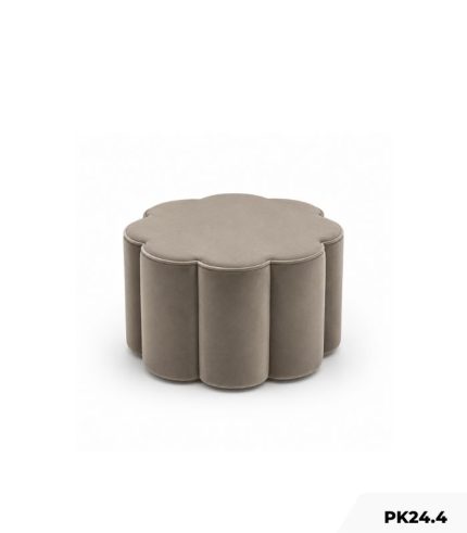 Ghế đôn Sofa hình bông hoa PK24.4 - Xám chì