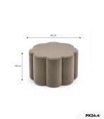 Ghế đôn Sofa hình bông hoa PK24.4 - Xám chì