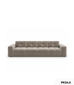 Ghế Sofa văng bọc da PK24.5 - Xám chì