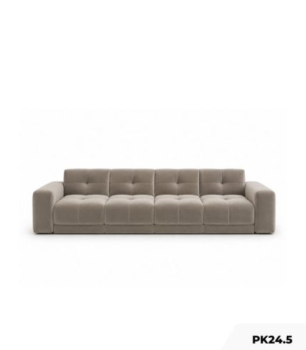 Ghế Sofa văng bọc da PK24.5 - Xám chì