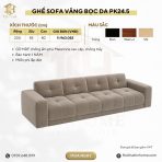 Ghế Sofa văng bọc da PK24.5 - Xám chì