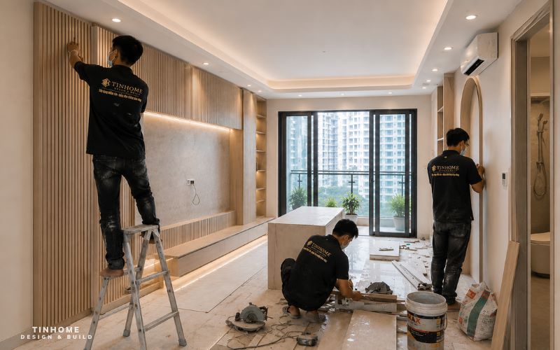 Thi công cải tạo căn hộ chung cư