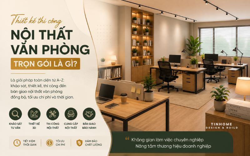 Thiết kế thi công nội thất văn phòng trọn gói là gì?