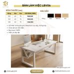 Bàn làm việc LBV06.11 100×60 – Đen