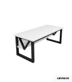 Bàn làm việc LBV06.10 120×60 – Trắng + Khung chân đen