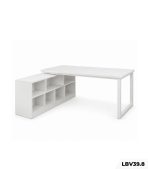 Bàn làm việc Chữ L LBV39.8 140×120 – Trắng