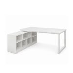 Bàn làm việc Chữ L LBV39.8 140×120 – Trắng