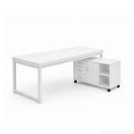 Bàn làm việc Chữ L LBV51.4 140×100 – Trắng