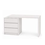 Bàn làm việc kết hợp bàn trang điểm kèm tủ đa năng BTD03.2 - Trắng