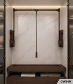 Suốt nâng hạ treo quần áo cơ, màu đỏ Carnelian GWR34