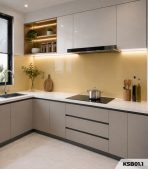 Kính sơn màu ốp bếp KSB01.1