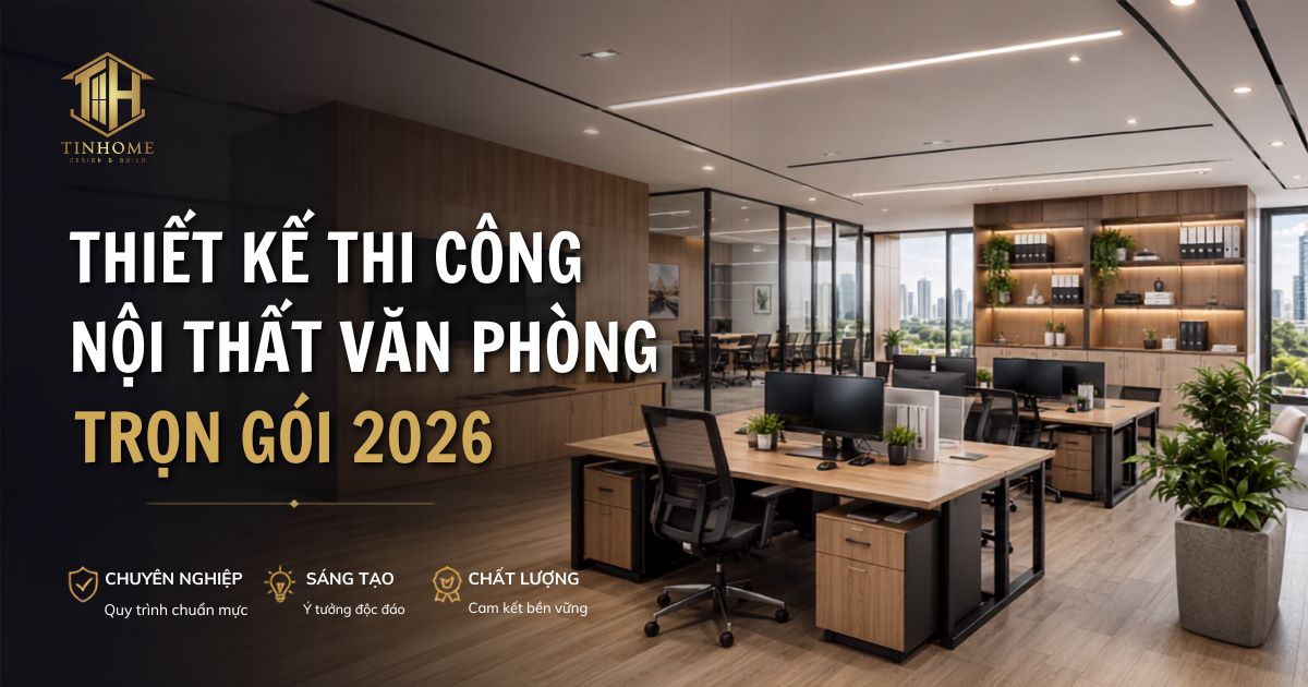 Xu Hướng Thiết Kế Thi Công Nội Thất Văn Phòng 2026