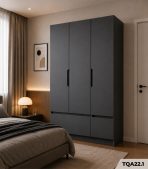 Tủ quần áo cánh mở hiện đại TQA22.1 - Xám