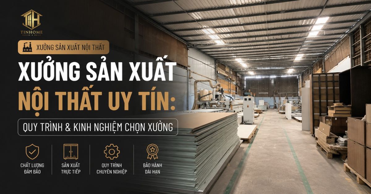 Xưởng Sản Xuất Nội Thất Uy Tín: Quy Trình & Kinh Nghiệm Chọn Xưởng