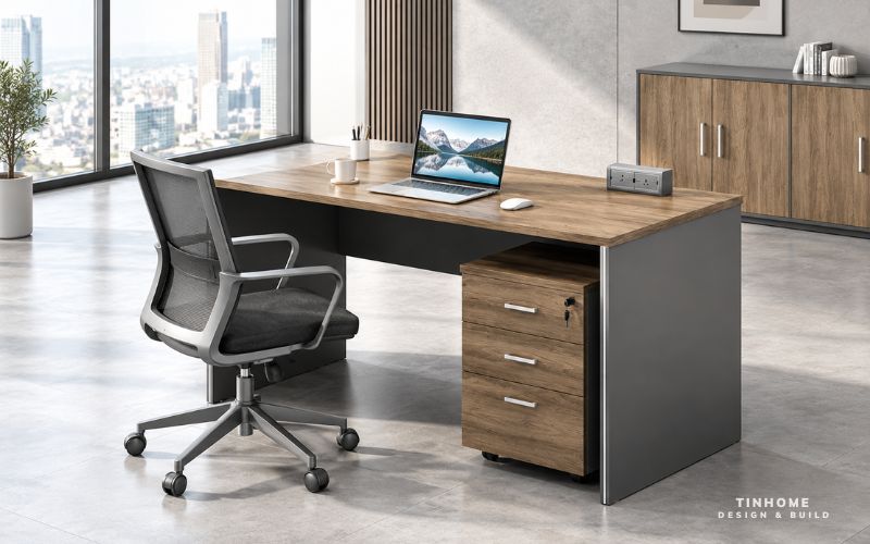 Bàn làm việc 1m2 gỗ công nghiệp MDF/MFC