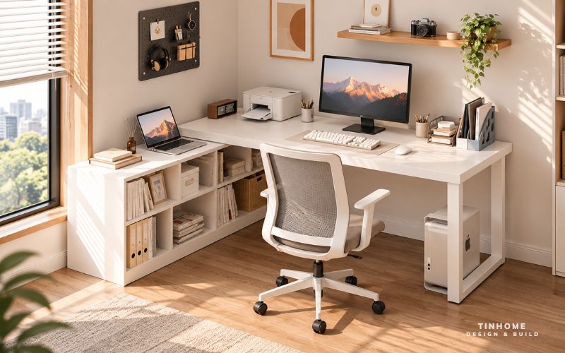 Bàn làm việc chân sắt 1m2