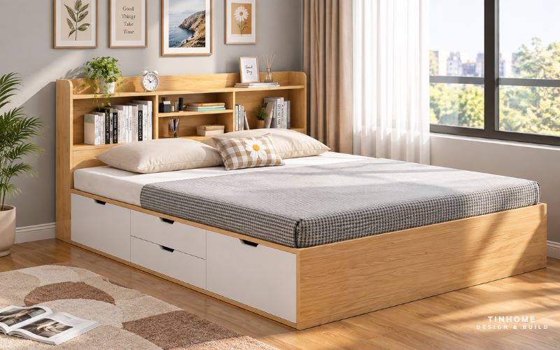 Cách bố trí và bảo quản giường 1m6
