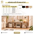 Kệ Sách Gỗ Tổ Ong – Kệ Vuông Lắp Ghép Đa Năng Trang Trí, Lưu Trữ KTT07.4 - 8 Ô