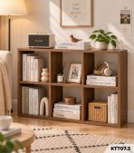 Kệ Sách Gỗ Tổ Ong – Kệ Vuông Lắp Ghép Đa Năng Trang Trí, Lưu Trữ KTT07.3 - 6 Ô