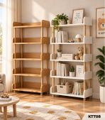 Kệ Sách Đa Năng 5 Tầng – Kệ Để Đồ, Kệ Trang Trí Tiết Kiệm Không Gian KTT08.6