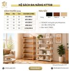 Kệ Sách Đa Năng 4 Tầng – Kệ Để Đồ, Kệ Trang Trí Tiết Kiệm Không Gian KTT08.4