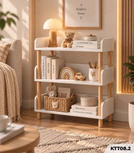Kệ Sách Đa Năng 3 Tầng – Kệ Để Đồ, Kệ Trang Trí Tiết Kiệm Không Gian KTT08.2