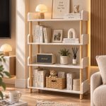 Kệ Sách Đa Năng 4 Tầng – Kệ Để Đồ, Kệ Trang Trí Tiết Kiệm Không Gian KTT08.4