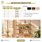 Kệ Gỗ Treo Tường 80x15cm – Kệ Trang Trí Không Cần Khoan, Thanh Ngang Treo Tường KTT09.5