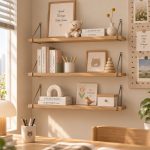 Kệ Gỗ Treo Tường 60x15cm – Kệ Trang Trí Không Cần Khoan, Thanh Ngang Treo Tường KTT09.4