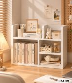 Kệ Sách Để Bàn 50x20x65cm – Kệ Trang Trí Bàn Làm Việc, Góc Học Tập Đa Năng KTT10.1
