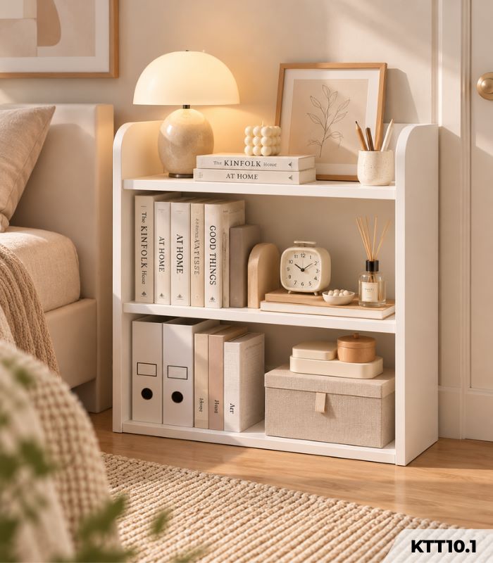 Kệ Sách Để Bàn 50x20x65cm – Kệ Trang Trí Bàn Làm Việc, Góc Học Tập Đa Năng KTT10.1