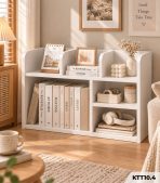 Kệ Sách Để Bàn 80x20x40cm – Kệ Trang Trí Bàn Làm Việc, Góc Học Tập Đa Năng KTT10.4