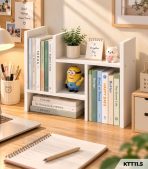 Kệ Sách Gỗ Để Bàn – Kệ Lắp Ghép Đa Năng, Kệ Trang Trí Bàn Học KTT11.5 - Kệ Đa Năng