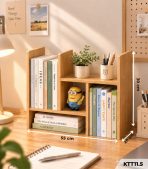 Kệ Sách Gỗ Để Bàn – Kệ Lắp Ghép Đa Năng, Kệ Trang Trí Bàn Học KTT11.5 - Kệ Đa Năng