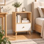 Kệ Sách Gỗ Nhiều Tầng – Kệ Để Sàn Lắp Ghép, Kệ Trang Trí MDF Phủ Melamine KTT12.1 - Kệ Sách Gỗ 2 Tầng