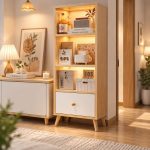 Kệ Sách Gỗ Nhiều Tầng – Kệ Để Sàn Lắp Ghép, Kệ Trang Trí MDF Phủ Melamine KTT12.3 - Kệ Sách Gỗ 4 Tầng