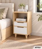Kệ Sách Gỗ Nhiều Tầng – Kệ Để Sàn Lắp Ghép, Kệ Trang Trí MDF Phủ Melamine KTT13.1 - Kệ Sách Gỗ 2 Tầng