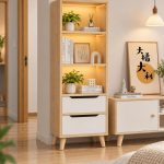 Kệ Sách Gỗ Nhiều Tầng – Kệ Để Sàn Lắp Ghép, Kệ Trang Trí MDF Phủ Melamine KTT13.3 - Kệ Sách Gỗ 4 Tầng