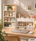 Kệ Sách Để Bàn – Kệ Gỗ Decor Bàn Làm Việc MDF Phủ Melamine KTT14.1 - Ảnh 3