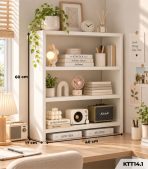 Kệ Sách Để Bàn – Kệ Gỗ Decor Bàn Làm Việc MDF Phủ Melamine KTT14.1